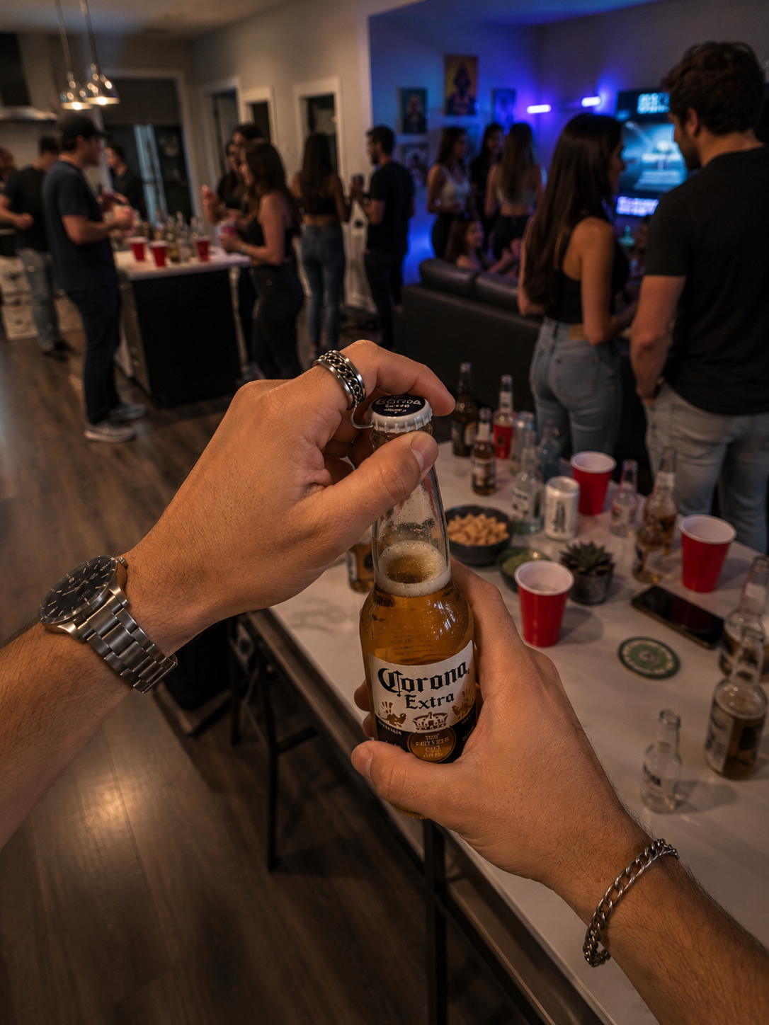 Bottle opener ring￼