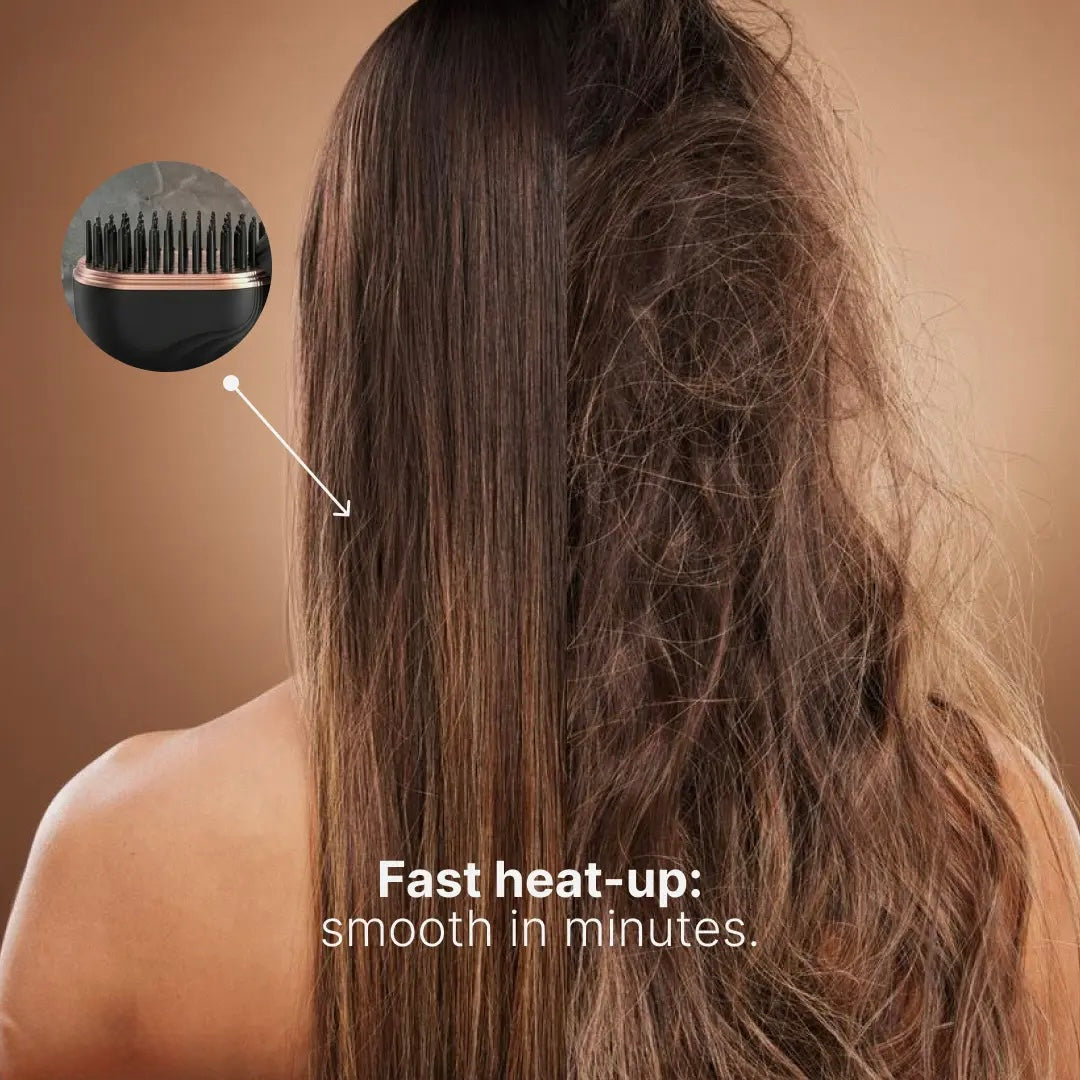 Wireless Hair straightener  Brush